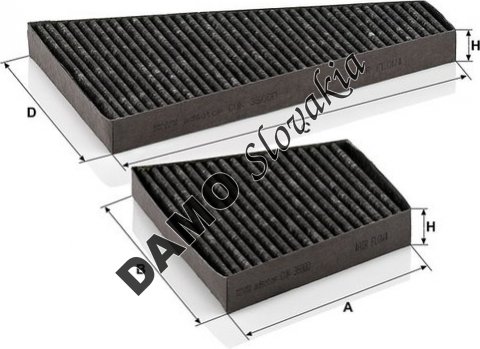 Kabínový filter MANN FILTER CUK 35 000-2