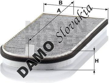 Kabínový filter MANN FILTER CUK 3642-2