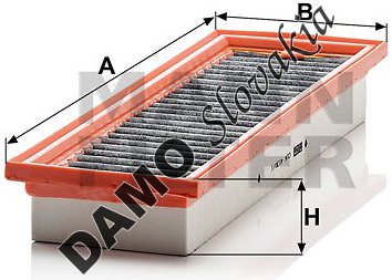 Kabínový filter MANN FILTER CUK 4130/1