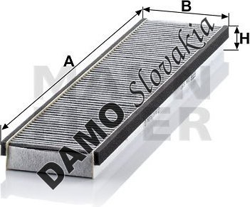Kabínový filter MANN FILTER CUK 5257
