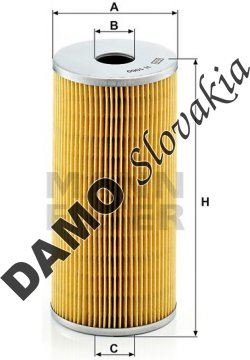 Olejový filter MANN FILTER H 1060 n
