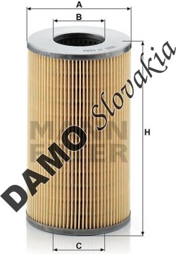 Olejový filter MANN FILTER H 1282 x