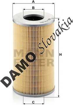 Olejový filter MANN FILTER H 12 107/1