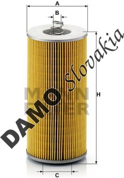 Olejový filter MANN FILTER H 12 110/3
