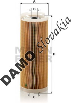 Olejový filter MANN FILTER H 15 190/16