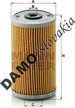 Olejový filter MANN FILTER H 614 n