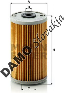 Olejový filter MANN FILTER H 614 x