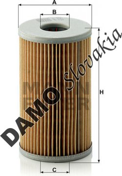 Olejový filter MANN FILTER H 720 x