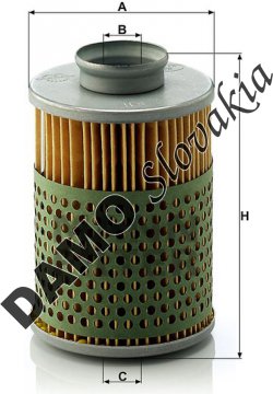 Olejový filter MANN FILTER H 815 n