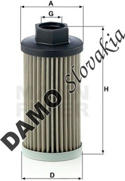Filter hydrauliky MANN FILTER HD 504