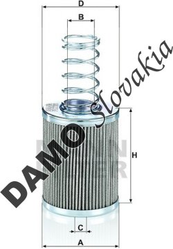 Filter hydrauliky MANN FILTER HD 7004 x