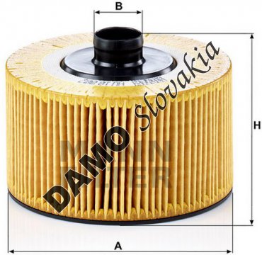 Olejový filter MANN FILTER HU 10 002 z