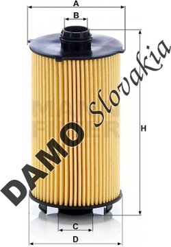 Olejový filter MANN FILTER HU 12 007 x