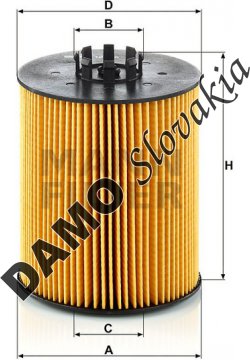 Olejový filter MANN FILTER HU 12 015 x