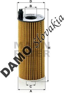 Olejový filter MANN FILTER HU 6004 x