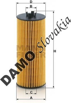 Olejový filter MANN FILTER HU 6008 z