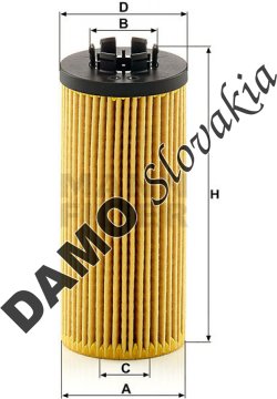 Olejový filter MANN FILTER HU 6012 z KIT
