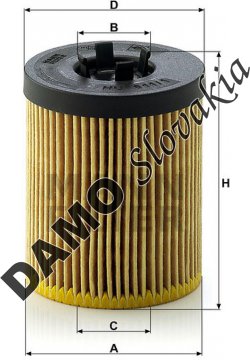 Olejový filter MANN FILTER HU 611/1 x