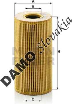 Olejový filter MANN FILTER HU 618 x