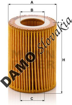 Olejový filter MANN FILTER HU 7003 x