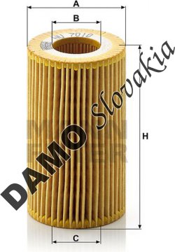 Olejový filter MANN FILTER HU 7010 z