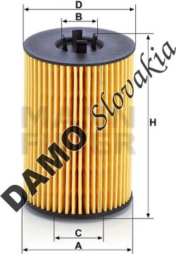 Olejový filter MANN FILTER HU 7020 z
