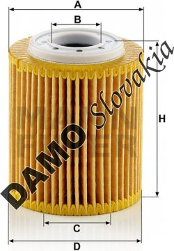 Olejový filter MANN FILTER HU 7032 z