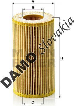 Olejový filter MANN FILTER HU 718/1 n