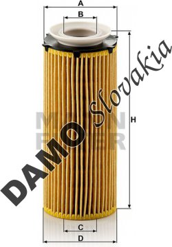 Olejový filter MANN FILTER HU 720/3 x