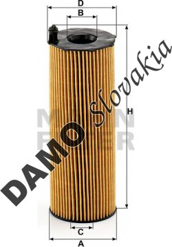 Olejový filter MANN FILTER HU 8001 x