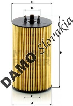 Olejový filter MANN FILTER HU 8012 z