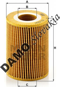 Olejový filter MANN FILTER HU 820/1 y