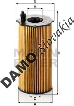 Olejový filter MANN FILTER HU 820/2 x