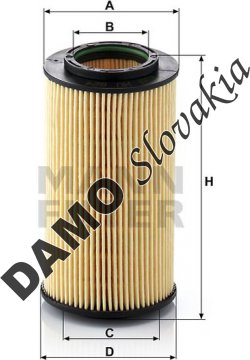 Olejový filter MANN FILTER HU 824 x