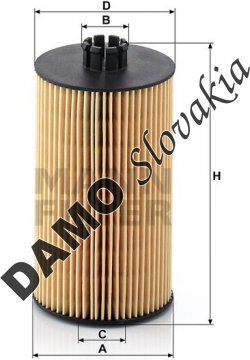 Olejový filter MANN FILTER HU 931 x