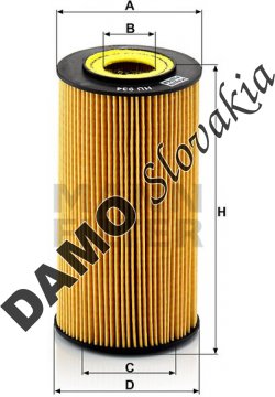 Olejový filter MANN FILTER HU 934 x
