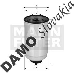 Palivový filter MANN FILTER WK 10 017 x