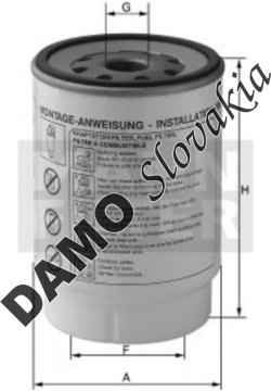 Palivový filter MANN FILTER PL 600