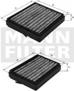 Kabínový filter MANN FILTER CU 21 000-2