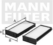 Kabínový filter MANN FILTER CU 24 000-2