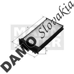 Kabínový filter MANN FILTER CU 2542-2