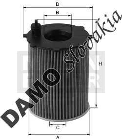 Olejový filter MANN FILTER HU 7016 x