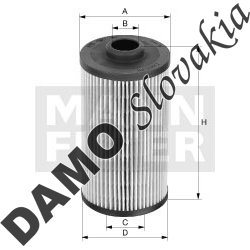 Palivový filter MANN FILTER PU 10 026 x