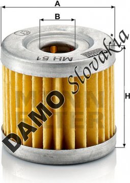Olejový filter MANN FILTER MH 51
