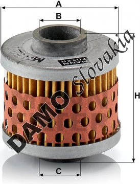 Olejový filter MANN FILTER MH 52/1