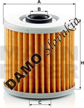 Olejový filter MANN FILTER MH 66
