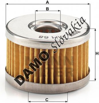 Olejový filter MANN FILTER MH 68