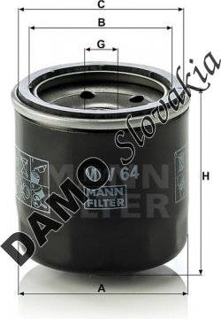 Olejový filter MANN FILTER MW 64