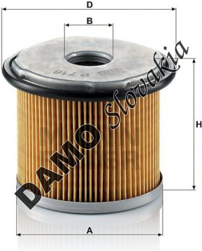 Palivový filter MANN FILTER P 716