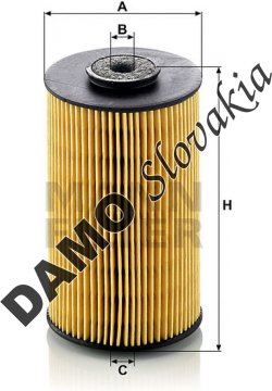 Palivový filter MANN FILTER P 811